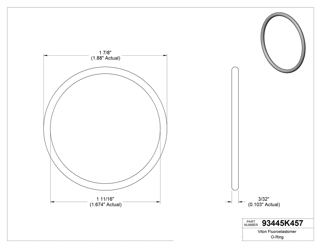 Technical drawing - 93445K457